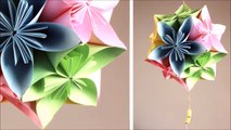 Esferas de flores de papel
