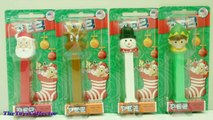 Christmas Pez Dispensers (Snowman, Santa Claus, Reindeer, Elf) & SHOPKINS SURPRISE