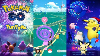 CATCH PIKACHU FESTIVE POKÉMON GO | Gym Battle Pikachu Festive, Ditto vs Unown & Pichu