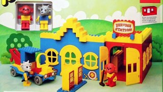 LEGO Fabuland Service Station Vintage 344 134 Mike Monkey Billy Goat Speed Build Stop Motion Review