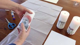 transfer a photo to a candle