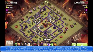 Th9 vs Th10 - Using Giants vs Single Target Infernos And Queen Walk - Clash Of Clans