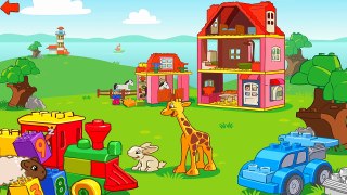 Лего Дупло Плэйграунд Приключения Машинки Учим цыфры с Жирафом и Кроликом обучающий мульфильм