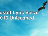 Microsoft Lync Server 2013 Unleashed dea8e577