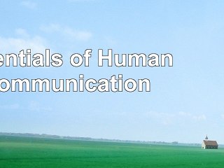 Essentials of Human Communication de8bed19