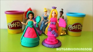 Play Doh Dress Up Disney Princess Snow White and Rapunzel for Little Girls
