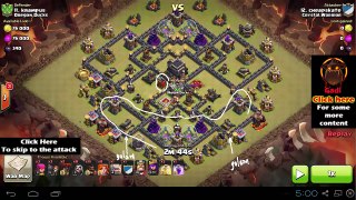 Max Valkyrie Attack Strategy vs Maxed Defenses TH9 For 3 Stars - Clash Of Clans