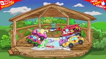 COOL Car Cartoon! Car Wheely with FRIENDS Play Different FUN GAMES in the WOODEN House #50 PlayLand
