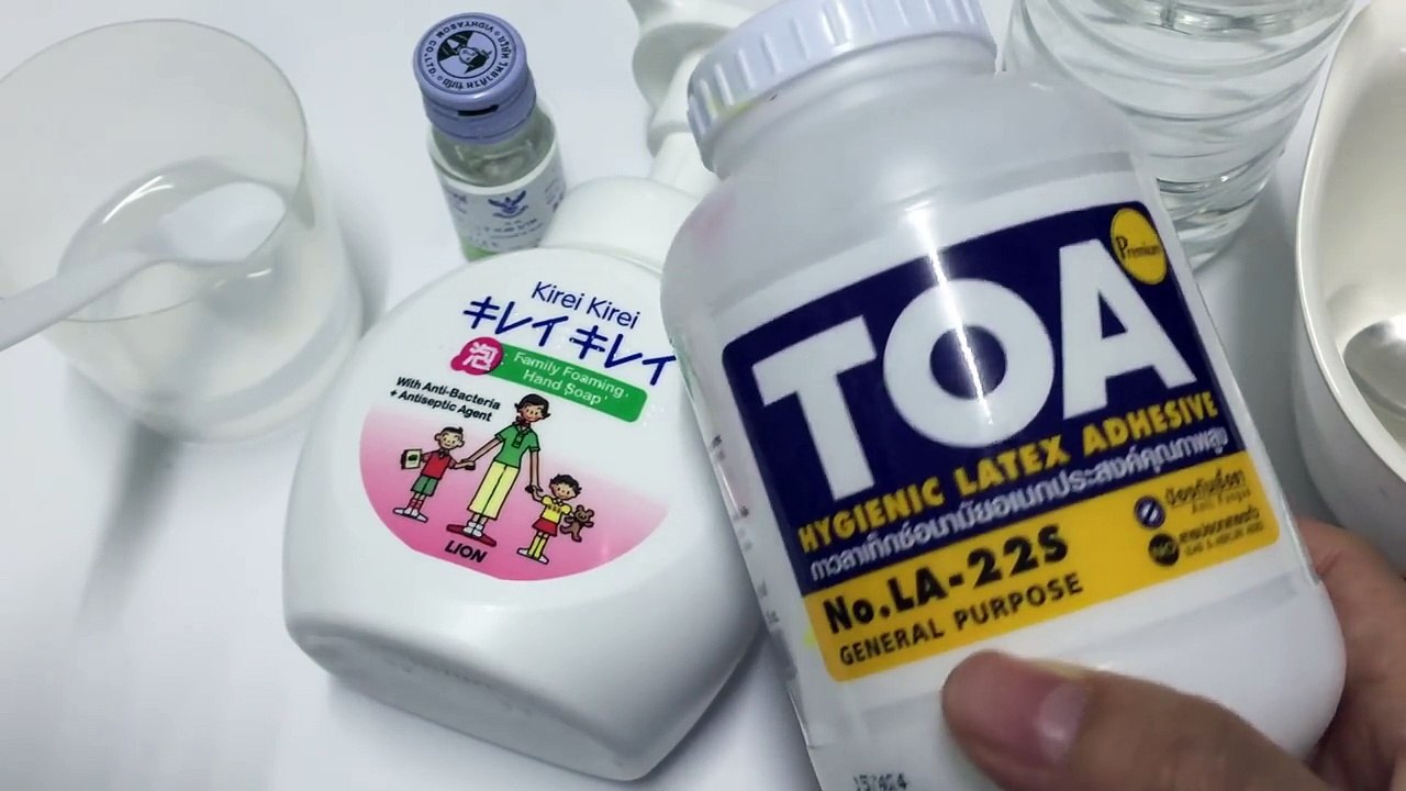 วิธีทำ สไลม์ปุยนุ่น สูตรนุ่ม ฟู เบา ไม่ใช้บอแรกซ์ (Homemade slime tutoral)