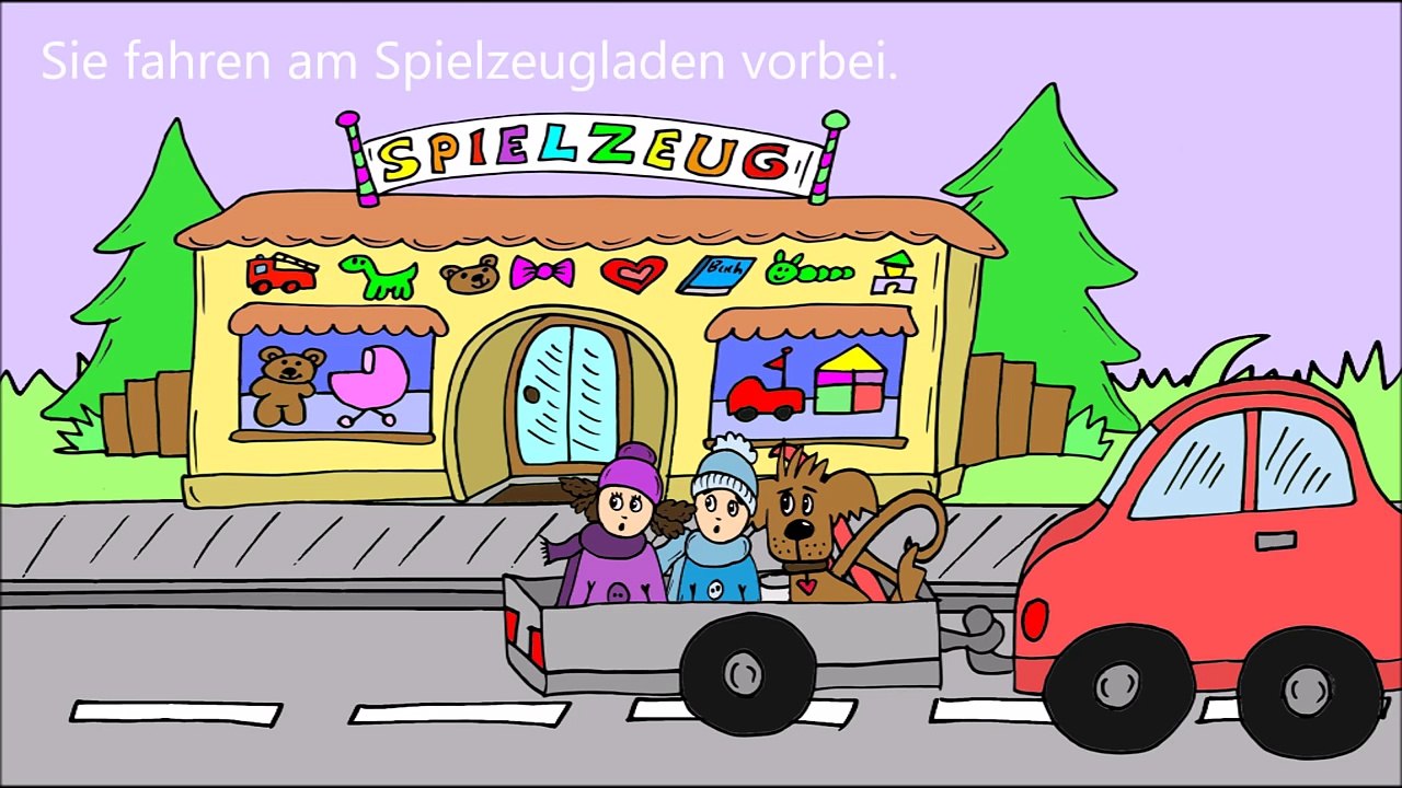 Schnee in der Stadt - eine Geschichte (Deutsch als Fremdsprache für Kinder)