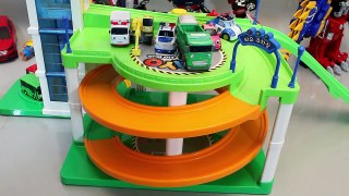 Tayo the Little Bus Parking Garage Play Doh Toy Surprise Eggs Toys