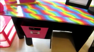 Cómo hacer un escritorio para muñecas y un organizador