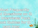 150 Most Frequently Asked Questions on Quant Interviews Pocket Book Guides for Quant 7978d517