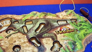 T-REX Cavator Dinosaur Game | Excavate T-Rex Dinosaur Bones Like Operation Board Game Video