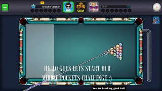 8 Ball Pool - MIDDLE POCKETS ONLY CHALLENGE (No Problem) -Berlin 50M w/Thor Hammer Cue
