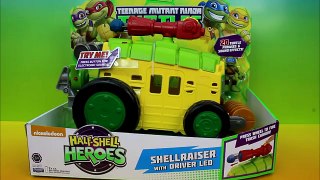 Teenage Mutant Ninja Turtles Half Shell Heroes Shellraiser with Driver Leo and Caillou