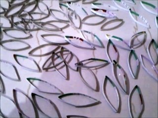 Best Out Of Waste Paper Rolls Flower of Life Wall hanging