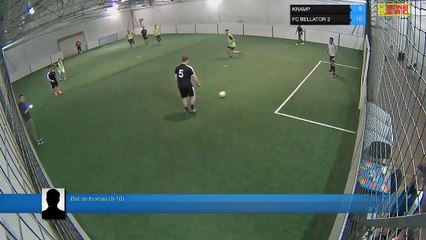 But de thomas (9-10) - KRAMP Vs FC BELLATOR 2 - 26/03/18 21:00 - LIGUE 3 - Poitiers Game Parc