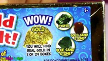 DIGGING FOR REAL GOLD! 4 Surprise Dig It Digging Gold Bars get Smashed - Surprise Toys Gold Hunt