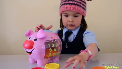 Descargar video: Preschool Learning best toys: Fisher Price Laugh & Learn Piggy Bank Baby Toy