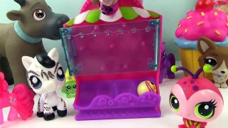 LPS Sweet Drop Shop MLP Littlest Pet Shop Playset Candy Shopkins Pinkie Pie Play