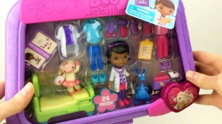 Doc McStuffins Mini Figurine Hospital Set - Disney toy unboxing