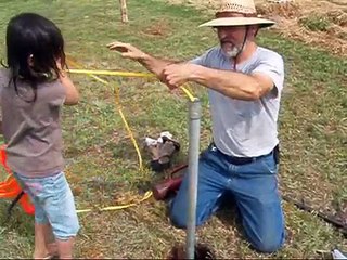 Putting down a second well point (shallow / gravel well)