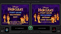 Disneys Hercules (Pc vs Playstation) Side by Side Comparison (Hercules Action Game)