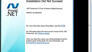Cara Mengatasi Windows 7 Tidak bisa Instal .Net Framework 4.x error message HRESULT 0x8000222