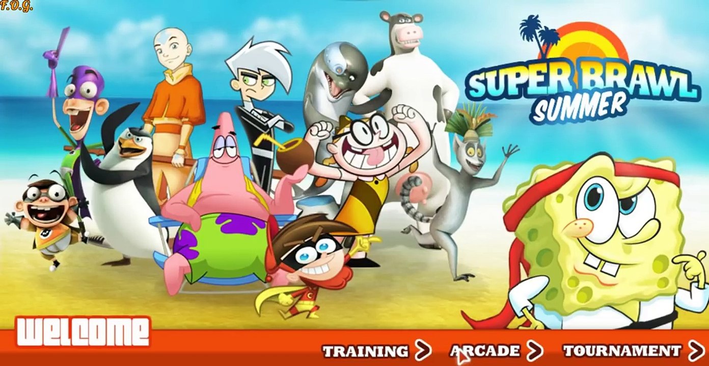 Super Brawl Summer (Губка Боб супер драки) - прохождение игры