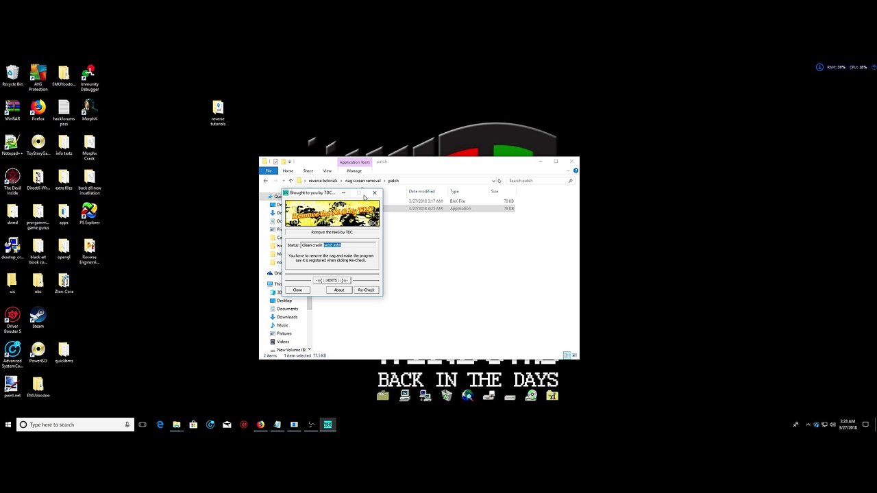 Immunity Debugger (tutorial removing nagscreed and enabling registered)