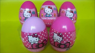 Hello Kitty eggs with a big toy surprise inside