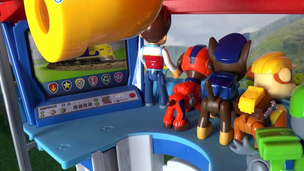 Paw Patrol Stop Motion Play Doh Snow Monster Episode with Thomas and Friends - Fun Toy Story TT4U