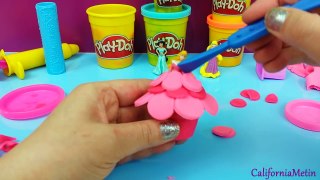 Play-Doh How To Make Cupcake Princess Dress Disney Jasmine Rapunzel Cinderella