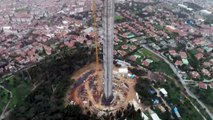 Çamlıca Kulesi'nin Son Hali Havadan Görüntülendi