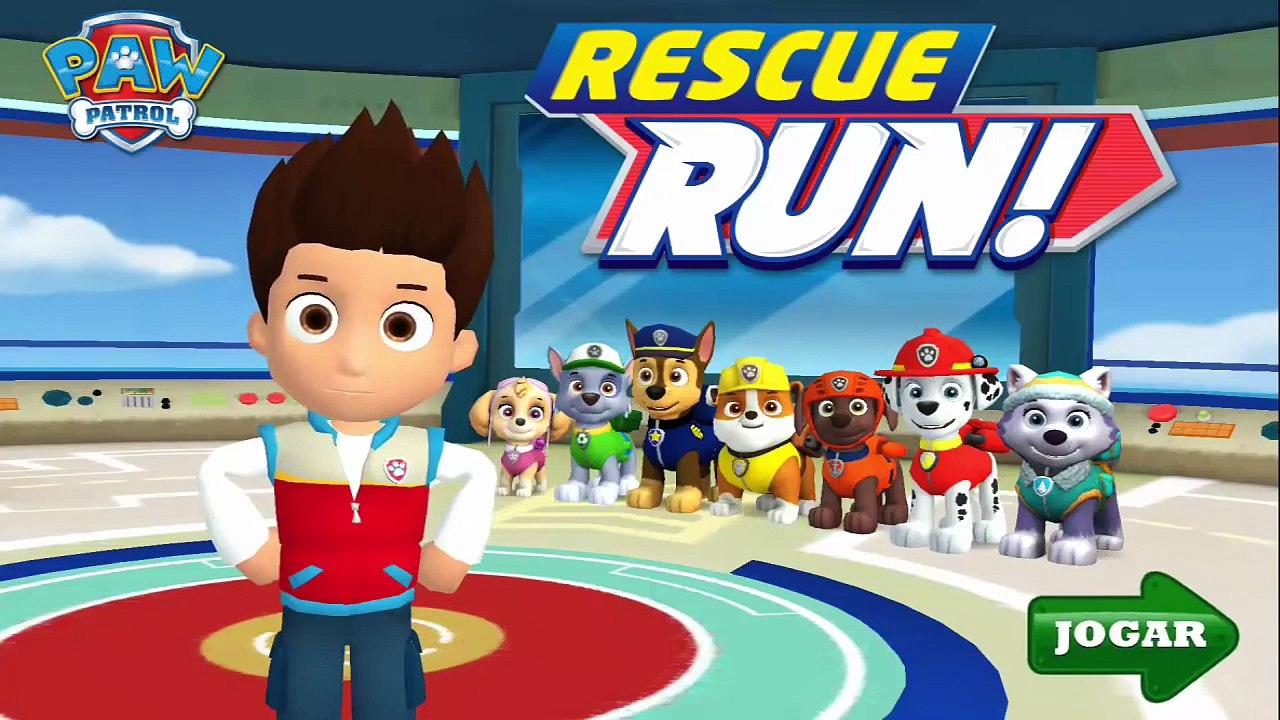PAW PATROL RESCUE RUN PATRULHA CANINA CORRIDA DE RESGATE RUBBLE E SKYE
