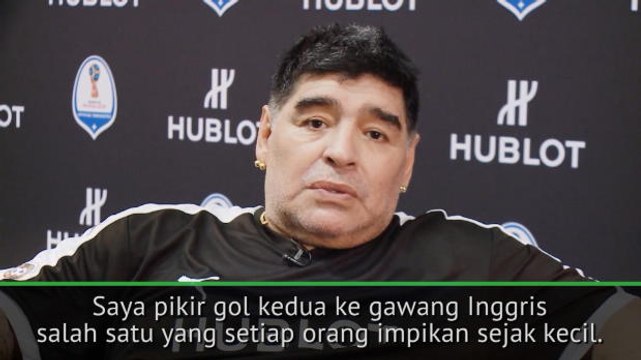 Maradona Mengenang Golnya ke Gawang Inggris pada Piala Dunia 1986