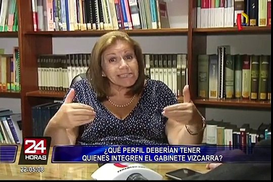 Lourdes Flores opina sobre el perfil que deberían tener los miembros del nuevo Gabinete