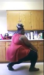 Fat girl dancing funny video