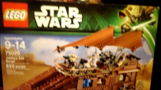 LEGO Star Wars Jabbas Sail Barge 75020 Parte 1 Review Lego Español Barcaza Jabba el Hutt