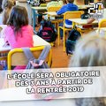 La scolarité sera obligatoire dès 3 ans à partir de la rentrée 2019