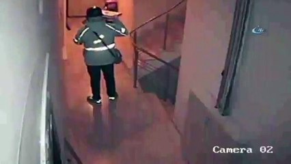 Pizzaya tüküren kurye güvenlik kamerasına yakalandı