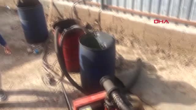 Mersin'de Polis Kaçak Akaryakıta İzin Vermedi