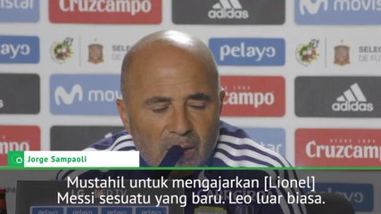 Saya Tak Bisa Mengajarkan Sesuatu Yang Baru Pada Messi - Sampaoli