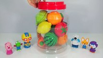 과일 과 야채 절단 자르기 장난감 놀이 !!! 뽀로로 패티 토이몽TV Toy velcro cutting fruits and vegetables Patty Pororo