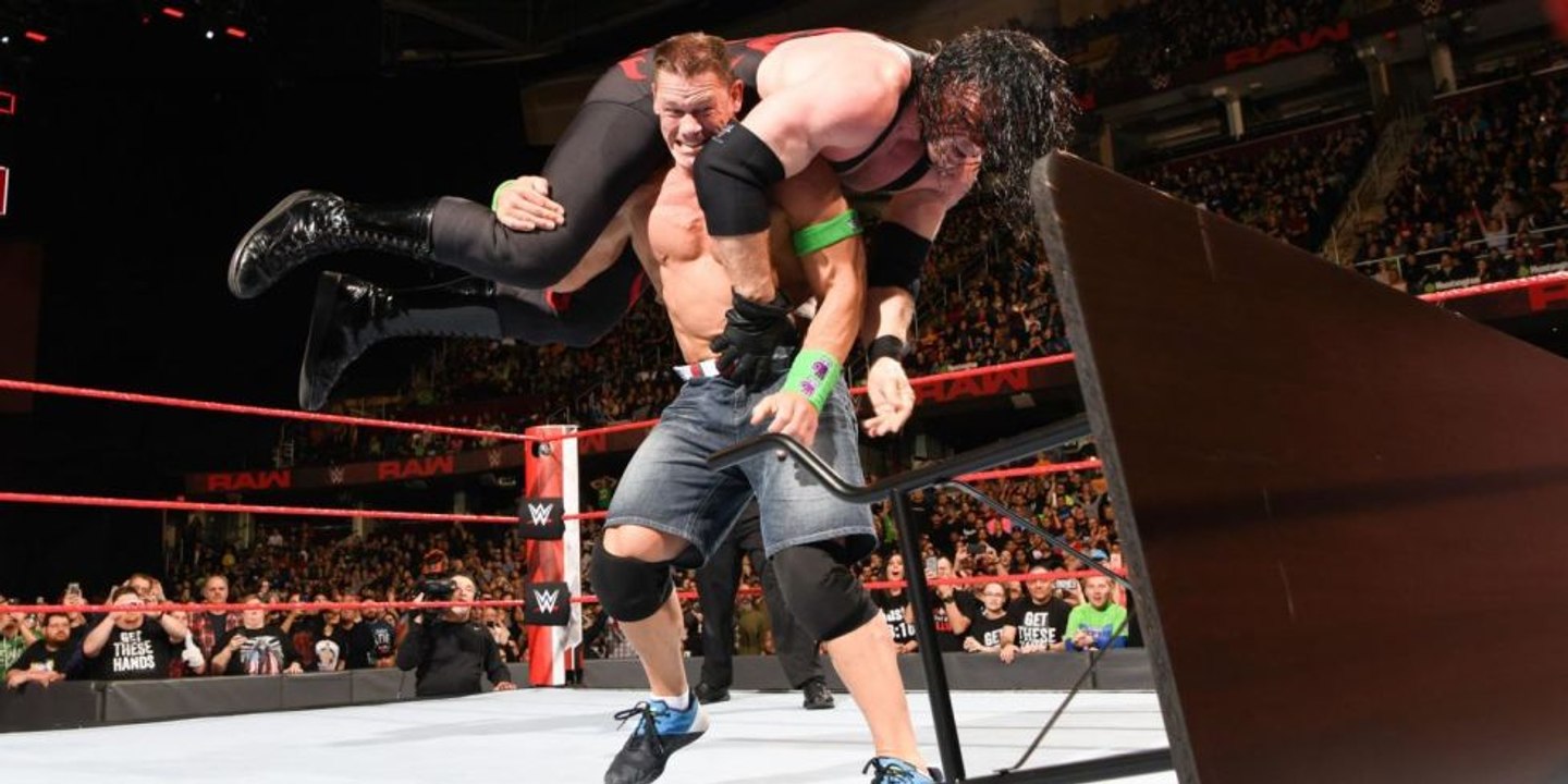 John Cena Vs Kane Full Match || WWE RAW  26th March 2018-3/26/18