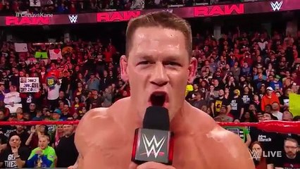 March 26, 2018 John Cena's unfiltered rant on The Undertaker: Raw