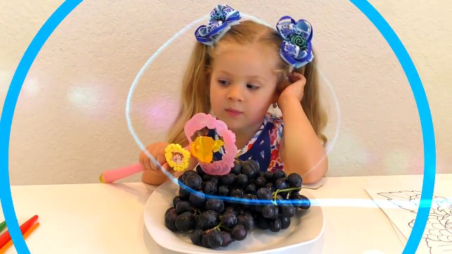 Diana draws and to name Fruit Educational Video for kids and toddlers with Kids Diana Show 2018 show de diana
