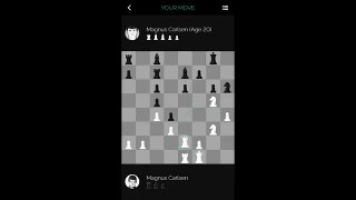 Magnus Carlsen vs. Himself at 20 on the Play Magnus Chess App