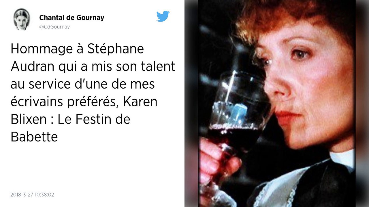 Décès de Stéphane Audran, actrice fétiche de Claude Chabrol.